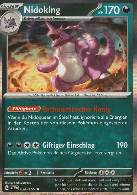 Pokemon Karte aus dem Set 151