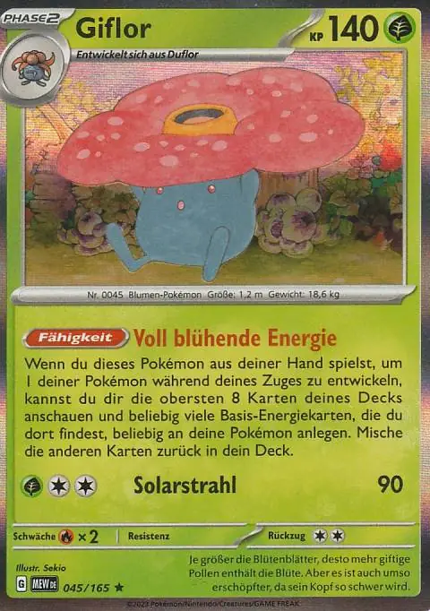 Pokemon Karte aus dem Set 151