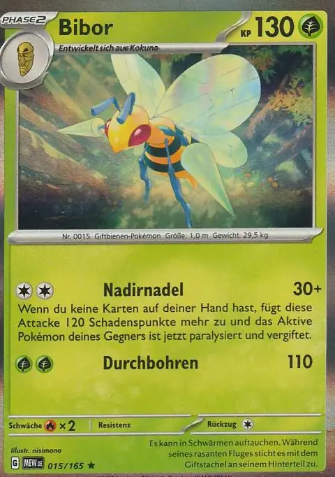 Pokemon Karte aus dem Set 151