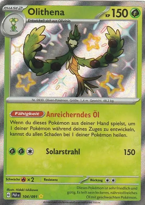 Pokemon Karte aus dem Set Paldeas Schicksale